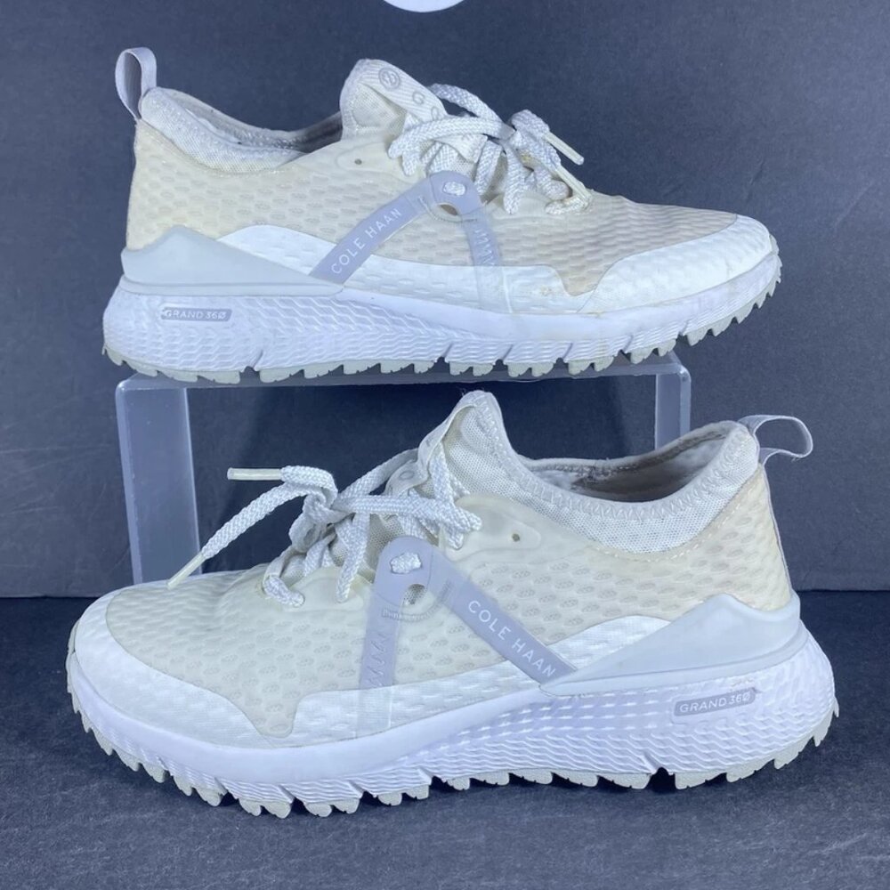 NWT Cole Haan White/Yellow Zerogrand Overtake Golf Sneakers Women’s Size 8 Shoes